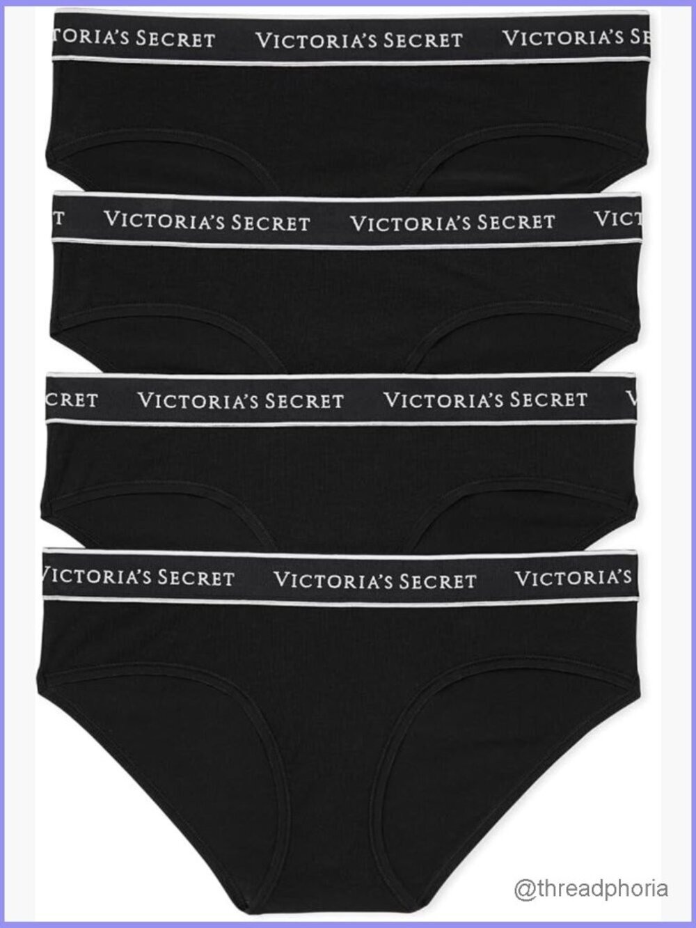 Cotton Logo Hipster Underwear Multi Pack Women Mid Rise Hip Hugger Soft Panties